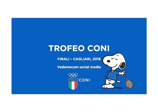 Trofeo CONI 2016 social